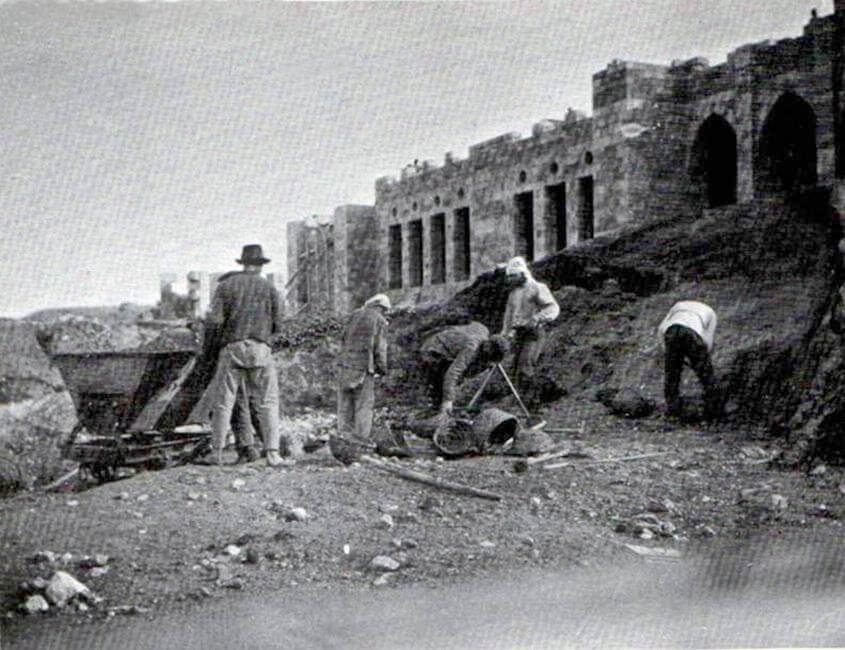 בניית הטכניון בחיפה, צילום משנת 1912