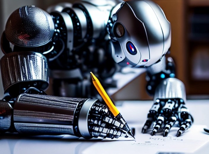 רובוט כותב בעט נובע